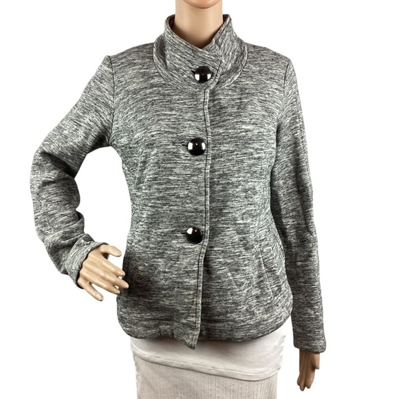 Cabi Hourglass Jacket Size S Gray Fleece Lined - Picture 1 of 7